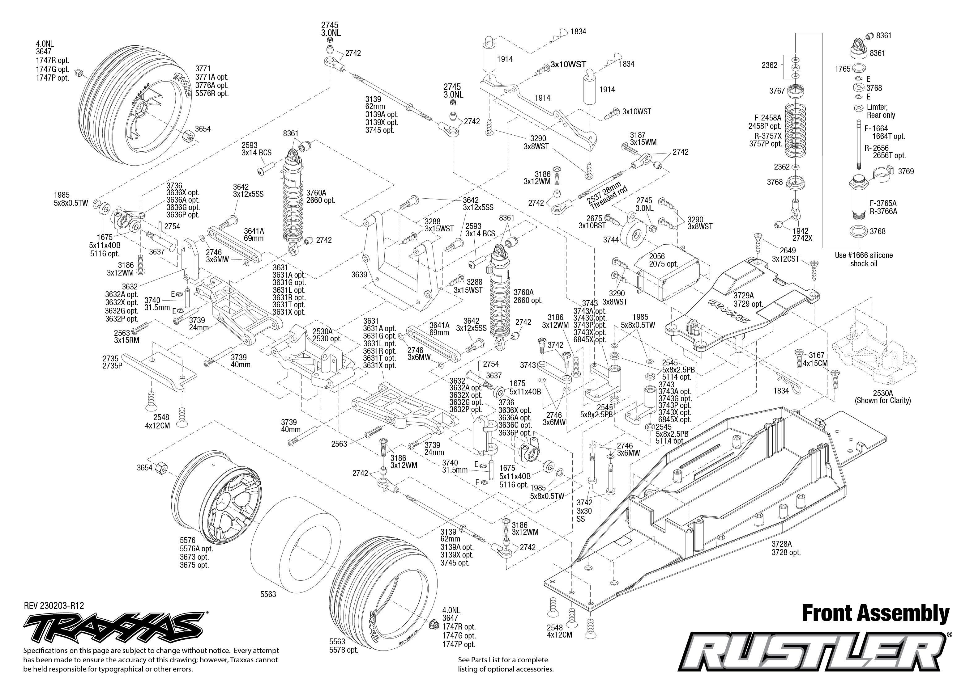 Traxxas hot sale parts catalog